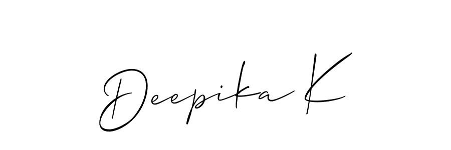 You can use this online signature creator to create a handwritten signature for the name Deepika K. This is the best online autograph maker. Deepika K signature style 2 images and pictures png