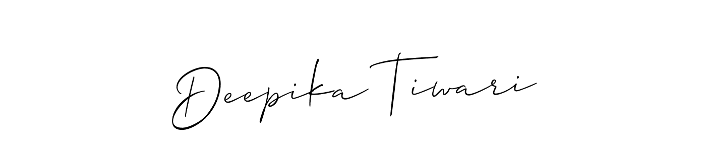 Deepika Tiwari stylish signature style. Best Handwritten Sign (Allison_Script) for my name. Handwritten Signature Collection Ideas for my name Deepika Tiwari. Deepika Tiwari signature style 2 images and pictures png