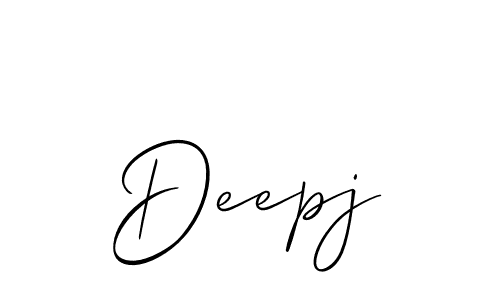 Also we have Deepj name is the best signature style. Create professional handwritten signature collection using Allison_Script autograph style. Deepj signature style 2 images and pictures png