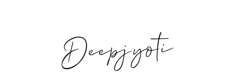 How to make Deepjyoti signature? Allison_Script is a professional autograph style. Create handwritten signature for Deepjyoti name. Deepjyoti signature style 2 images and pictures png