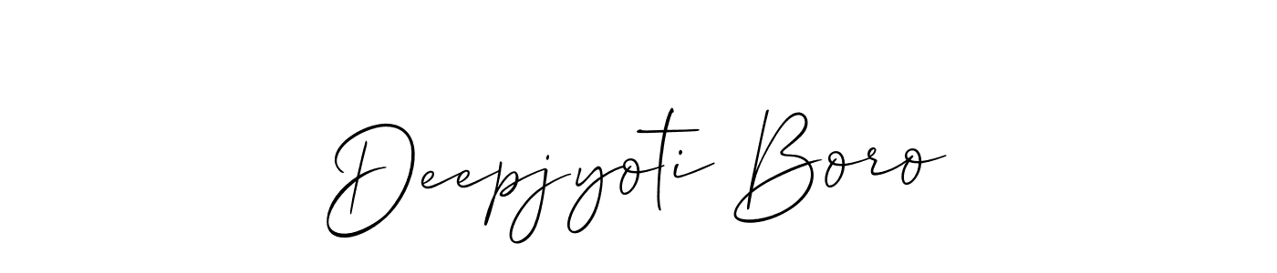 It looks lik you need a new signature style for name Deepjyoti Boro. Design unique handwritten (Allison_Script) signature with our free signature maker in just a few clicks. Deepjyoti Boro signature style 2 images and pictures png