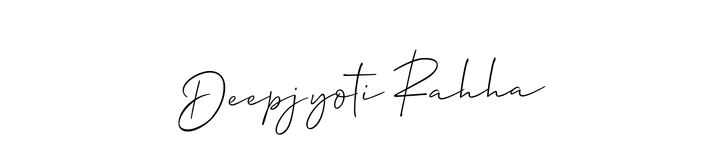 How to make Deepjyoti Rahha signature? Allison_Script is a professional autograph style. Create handwritten signature for Deepjyoti Rahha name. Deepjyoti Rahha signature style 2 images and pictures png