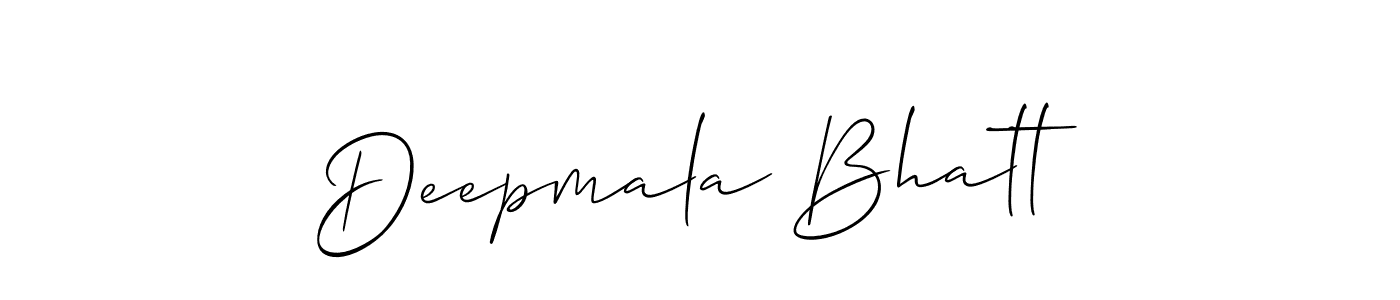 You can use this online signature creator to create a handwritten signature for the name Deepmala Bhatt. This is the best online autograph maker. Deepmala Bhatt signature style 2 images and pictures png