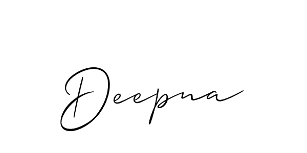 How to Draw Deepna signature style? Allison_Script is a latest design signature styles for name Deepna. Deepna signature style 2 images and pictures png