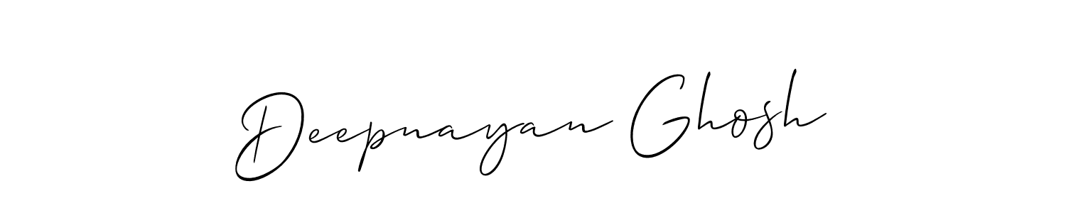 Design your own signature with our free online signature maker. With this signature software, you can create a handwritten (Allison_Script) signature for name Deepnayan Ghosh. Deepnayan Ghosh signature style 2 images and pictures png
