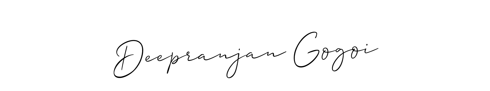 How to Draw Deepranjan Gogoi signature style? Allison_Script is a latest design signature styles for name Deepranjan Gogoi. Deepranjan Gogoi signature style 2 images and pictures png