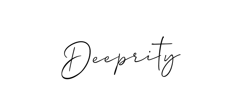 if you are searching for the best signature style for your name Deeprity. so please give up your signature search. here we have designed multiple signature styles  using Allison_Script. Deeprity signature style 2 images and pictures png
