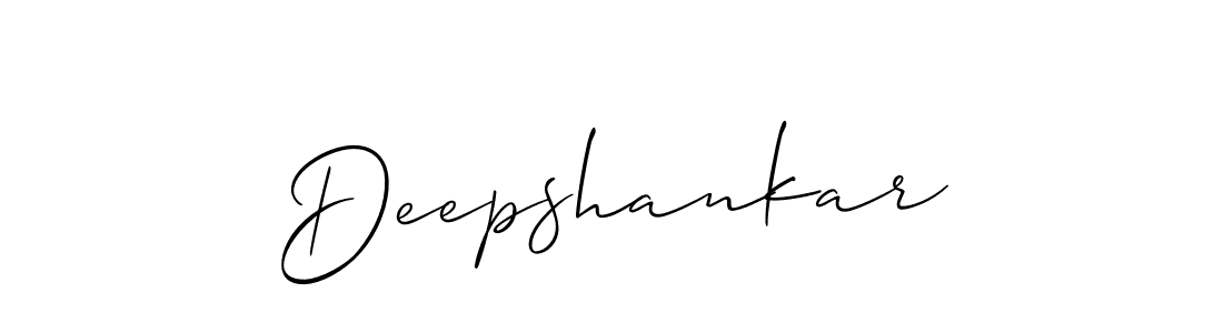It looks lik you need a new signature style for name Deepshankar. Design unique handwritten (Allison_Script) signature with our free signature maker in just a few clicks. Deepshankar signature style 2 images and pictures png
