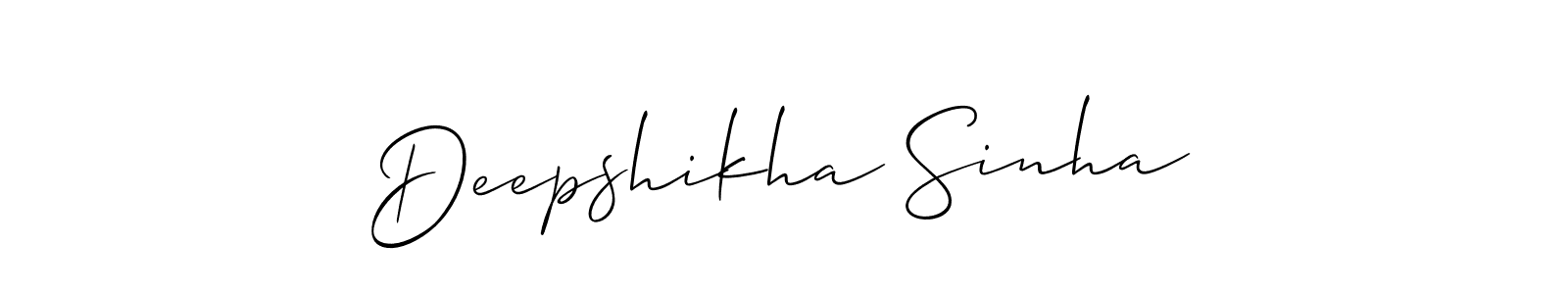 See photos of Deepshikha Sinha official signature by Spectra . Check more albums & portfolios. Read reviews & check more about Allison_Script font. Deepshikha Sinha signature style 2 images and pictures png