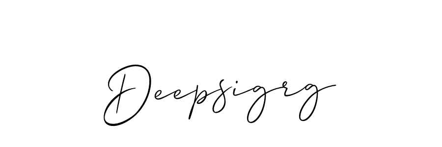 You should practise on your own different ways (Allison_Script) to write your name (Deepsigrg) in signature. don't let someone else do it for you. Deepsigrg signature style 2 images and pictures png