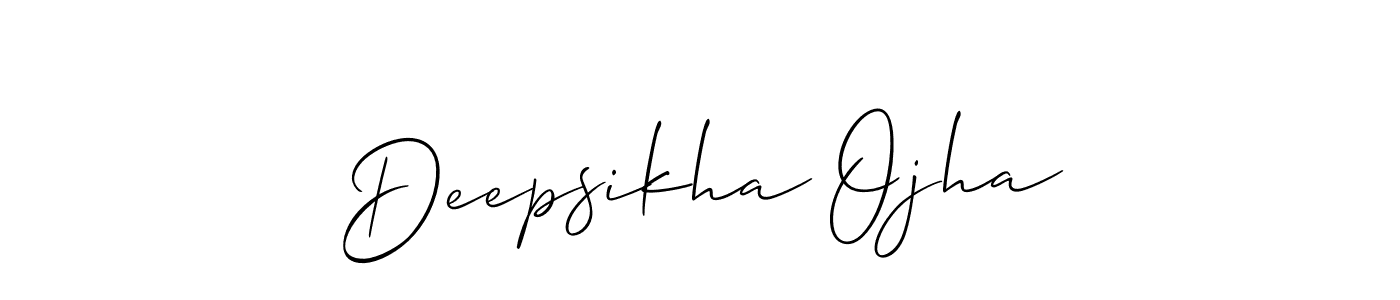 Make a beautiful signature design for name Deepsikha Ojha. Use this online signature maker to create a handwritten signature for free. Deepsikha Ojha signature style 2 images and pictures png