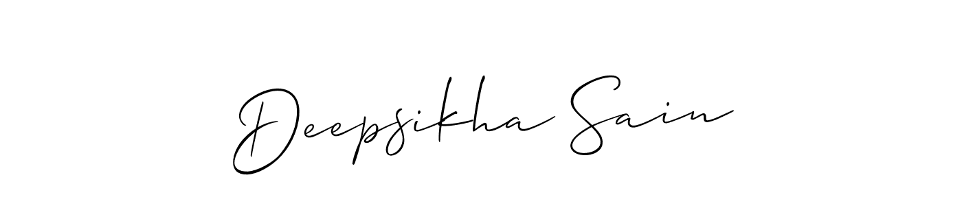 Make a beautiful signature design for name Deepsikha Sain. Use this online signature maker to create a handwritten signature for free. Deepsikha Sain signature style 2 images and pictures png