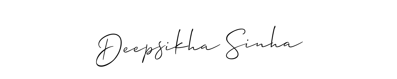 You can use this online signature creator to create a handwritten signature for the name Deepsikha Sinha. This is the best online autograph maker. Deepsikha Sinha signature style 2 images and pictures png