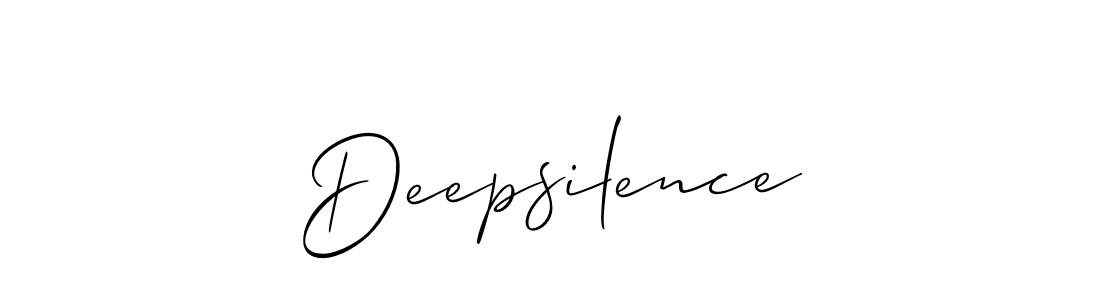 Check out images of Autograph of Deepsilence name. Actor Deepsilence Signature Style. Allison_Script is a professional sign style online. Deepsilence signature style 2 images and pictures png