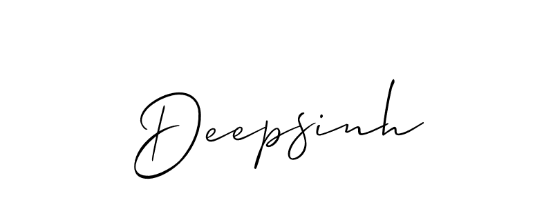 How to Draw Deepsinh signature style? Allison_Script is a latest design signature styles for name Deepsinh. Deepsinh signature style 2 images and pictures png