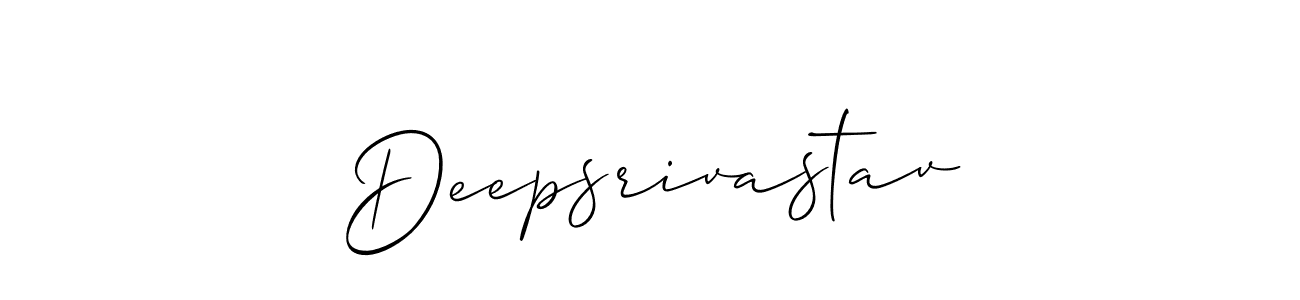 Make a short Deepsrivastav signature style. Manage your documents anywhere anytime using Allison_Script. Create and add eSignatures, submit forms, share and send files easily. Deepsrivastav signature style 2 images and pictures png