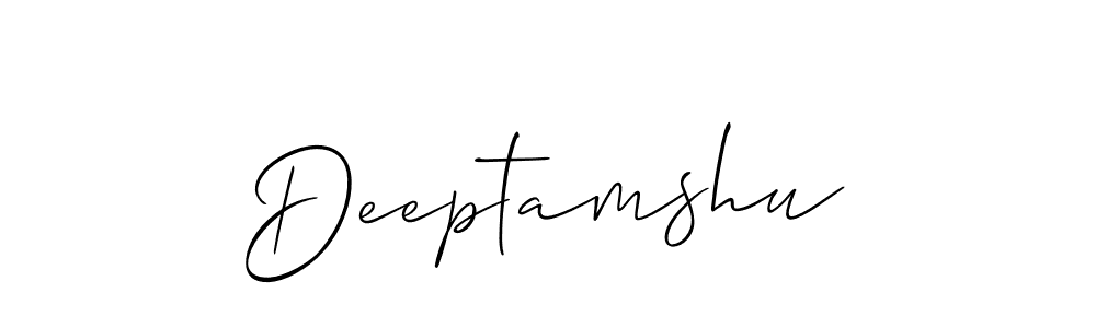 Design your own signature with our free online signature maker. With this signature software, you can create a handwritten (Allison_Script) signature for name Deeptamshu. Deeptamshu signature style 2 images and pictures png