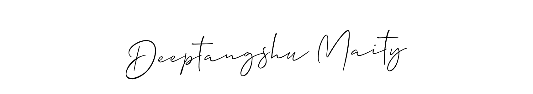 It looks lik you need a new signature style for name Deeptangshu Maity. Design unique handwritten (Allison_Script) signature with our free signature maker in just a few clicks. Deeptangshu Maity signature style 2 images and pictures png