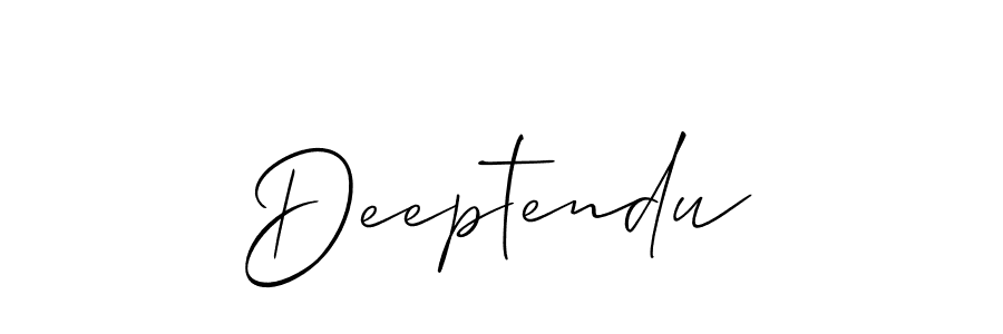 Make a beautiful signature design for name Deeptendu. With this signature (Allison_Script) style, you can create a handwritten signature for free. Deeptendu signature style 2 images and pictures png