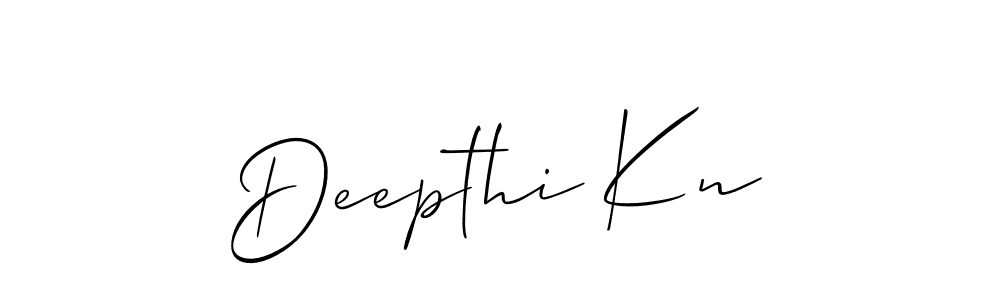 Also we have Deepthi Kn name is the best signature style. Create professional handwritten signature collection using Allison_Script autograph style. Deepthi Kn signature style 2 images and pictures png