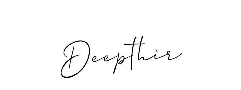 Also You can easily find your signature by using the search form. We will create Deepthir name handwritten signature images for you free of cost using Allison_Script sign style. Deepthir signature style 2 images and pictures png