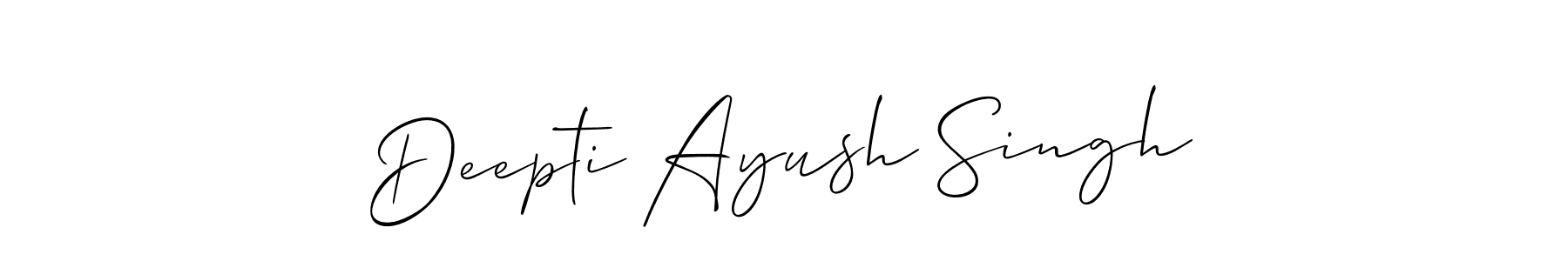 Make a beautiful signature design for name Deepti Ayush Singh. Use this online signature maker to create a handwritten signature for free. Deepti Ayush Singh signature style 2 images and pictures png