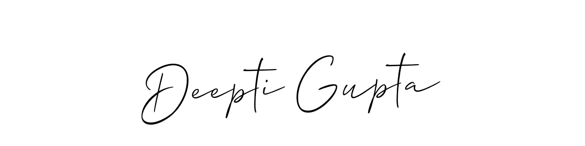 Allison_Script is a professional signature style that is perfect for those who want to add a touch of class to their signature. It is also a great choice for those who want to make their signature more unique. Get Deepti Gupta name to fancy signature for free. Deepti Gupta signature style 2 images and pictures png