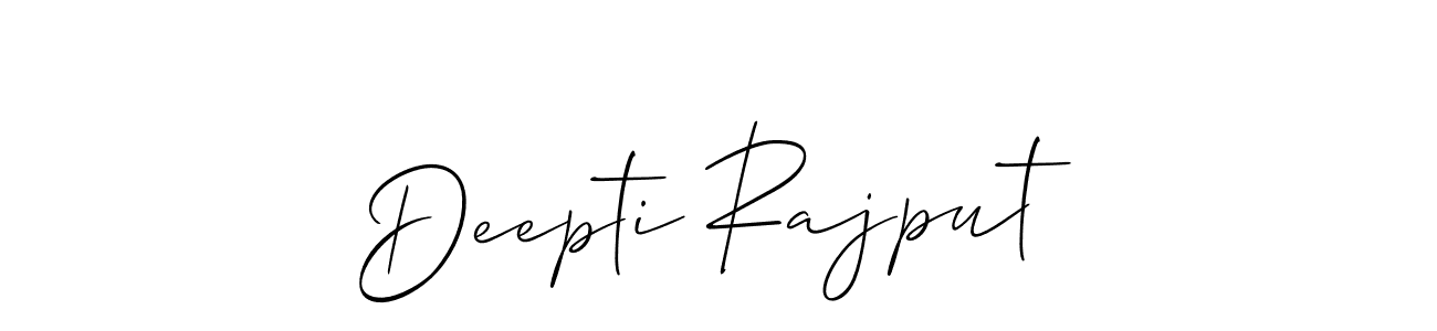 Use a signature maker to create a handwritten signature online. With this signature software, you can design (Allison_Script) your own signature for name Deepti Rajput. Deepti Rajput signature style 2 images and pictures png