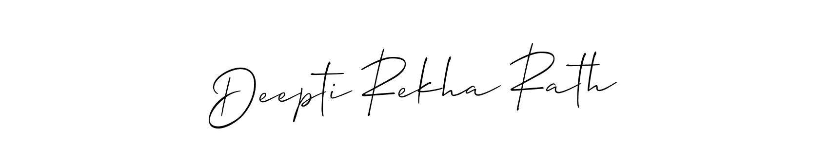 Allison_Script is a professional signature style that is perfect for those who want to add a touch of class to their signature. It is also a great choice for those who want to make their signature more unique. Get Deepti Rekha Rath name to fancy signature for free. Deepti Rekha Rath signature style 2 images and pictures png