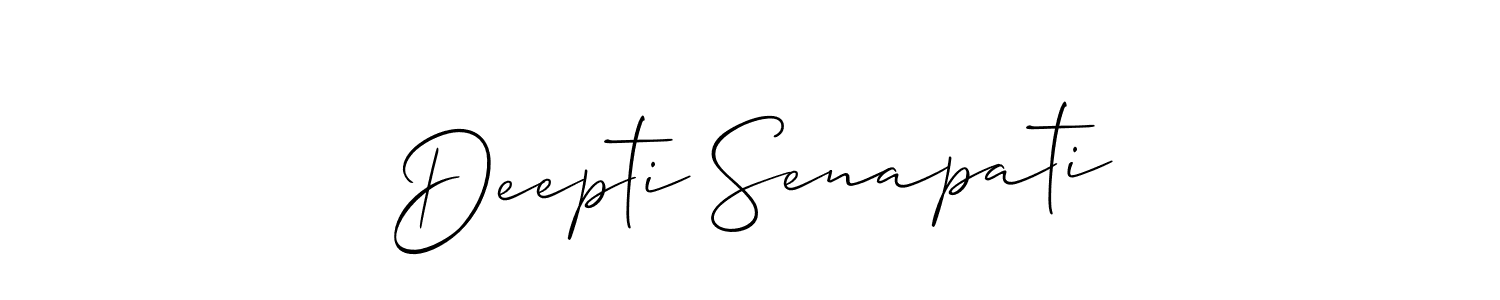 Deepti Senapati stylish signature style. Best Handwritten Sign (Allison_Script) for my name. Handwritten Signature Collection Ideas for my name Deepti Senapati. Deepti Senapati signature style 2 images and pictures png