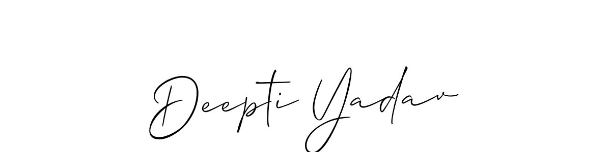 Similarly Allison_Script is the best handwritten signature design. Signature creator online .You can use it as an online autograph creator for name Deepti Yadav. Deepti Yadav signature style 2 images and pictures png