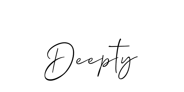 You should practise on your own different ways (Allison_Script) to write your name (Deepty) in signature. don't let someone else do it for you. Deepty signature style 2 images and pictures png