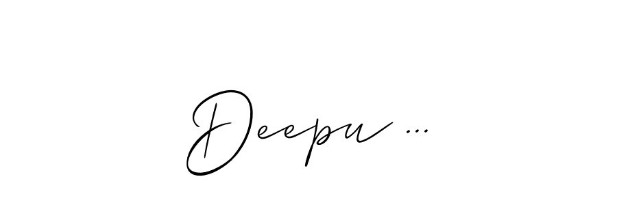 The best way (Allison_Script) to make a short signature is to pick only two or three words in your name. The name Deepu ... include a total of six letters. For converting this name. Deepu ... signature style 2 images and pictures png