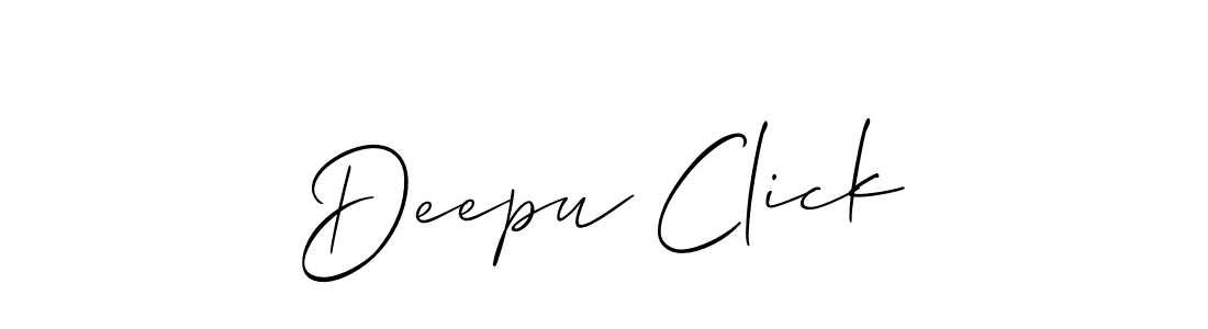 How to make Deepu Click name signature. Use Allison_Script style for creating short signs online. This is the latest handwritten sign. Deepu Click signature style 2 images and pictures png