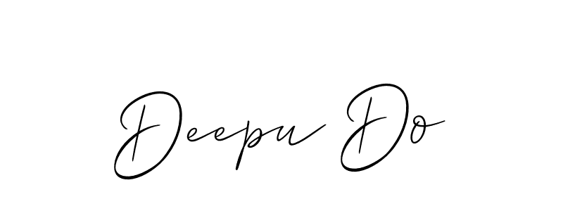 Deepu Do stylish signature style. Best Handwritten Sign (Allison_Script) for my name. Handwritten Signature Collection Ideas for my name Deepu Do. Deepu Do signature style 2 images and pictures png