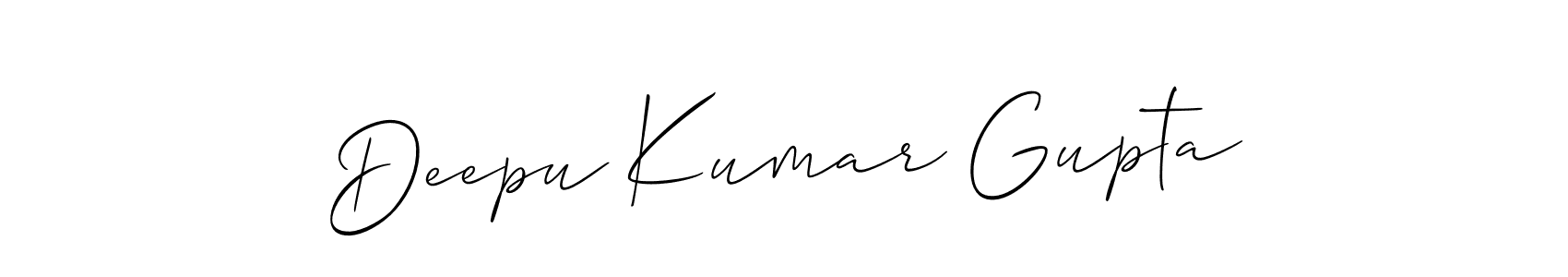 Best and Professional Signature Style for Deepu Kumar Gupta. Allison_Script Best Signature Style Collection. Deepu Kumar Gupta signature style 2 images and pictures png