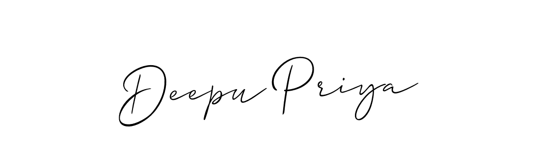 This is the best signature style for the Deepu Priya name. Also you like these signature font (Allison_Script). Mix name signature. Deepu Priya signature style 2 images and pictures png