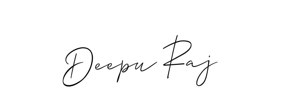 The best way (Allison_Script) to make a short signature is to pick only two or three words in your name. The name Deepu Raj include a total of six letters. For converting this name. Deepu Raj signature style 2 images and pictures png