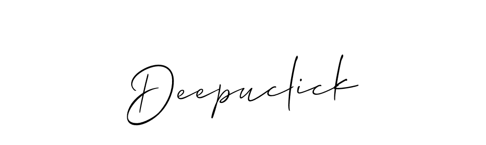 Make a short Deepuclick signature style. Manage your documents anywhere anytime using Allison_Script. Create and add eSignatures, submit forms, share and send files easily. Deepuclick signature style 2 images and pictures png