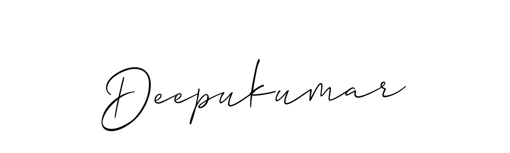 Deepukumar stylish signature style. Best Handwritten Sign (Allison_Script) for my name. Handwritten Signature Collection Ideas for my name Deepukumar. Deepukumar signature style 2 images and pictures png