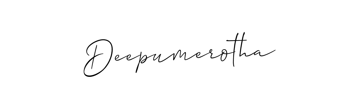 Once you've used our free online signature maker to create your best signature Allison_Script style, it's time to enjoy all of the benefits that Deepumerotha name signing documents. Deepumerotha signature style 2 images and pictures png