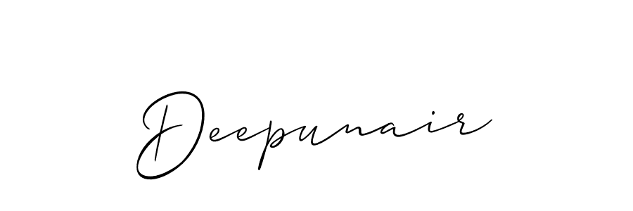 Best and Professional Signature Style for Deepunair. Allison_Script Best Signature Style Collection. Deepunair signature style 2 images and pictures png