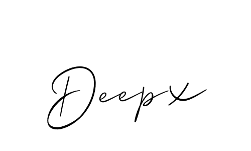 Also we have Deepx name is the best signature style. Create professional handwritten signature collection using Allison_Script autograph style. Deepx signature style 2 images and pictures png