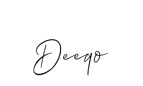 How to Draw Deeqo signature style? Allison_Script is a latest design signature styles for name Deeqo. Deeqo signature style 2 images and pictures png