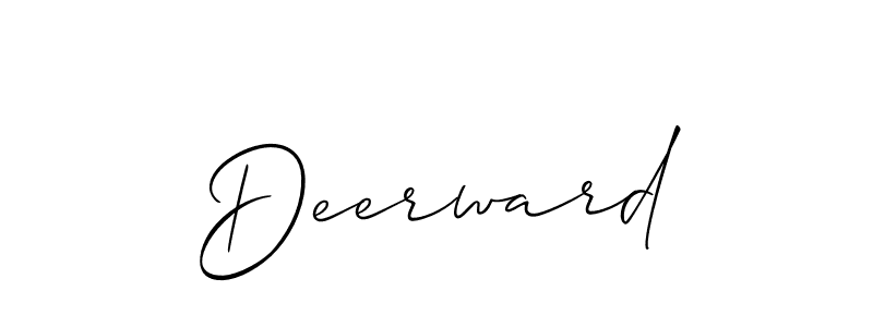 Similarly Allison_Script is the best handwritten signature design. Signature creator online .You can use it as an online autograph creator for name Deerward. Deerward signature style 2 images and pictures png