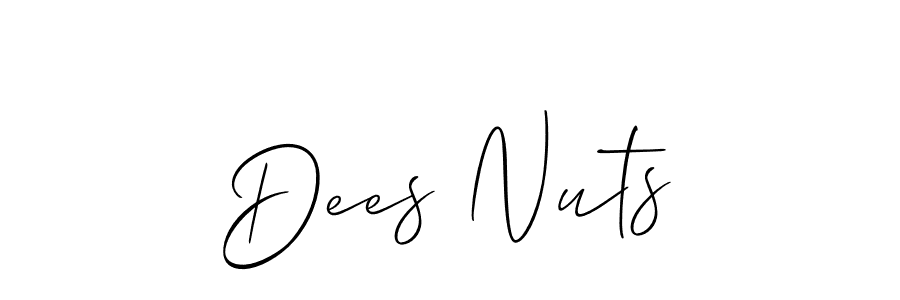 Dees Nuts stylish signature style. Best Handwritten Sign (Allison_Script) for my name. Handwritten Signature Collection Ideas for my name Dees Nuts. Dees Nuts signature style 2 images and pictures png