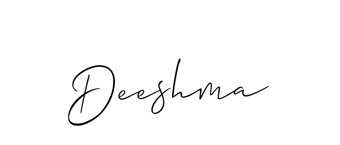 Make a beautiful signature design for name Deeshma. With this signature (Allison_Script) style, you can create a handwritten signature for free. Deeshma signature style 2 images and pictures png