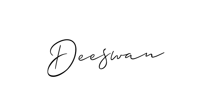 Also You can easily find your signature by using the search form. We will create Deeswan name handwritten signature images for you free of cost using Allison_Script sign style. Deeswan signature style 2 images and pictures png