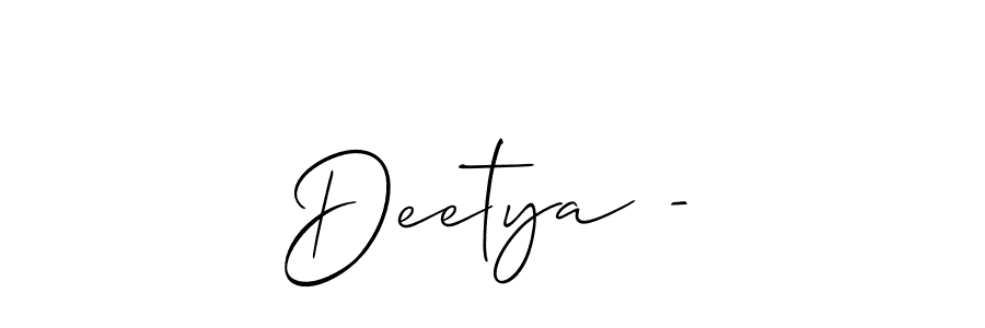 Once you've used our free online signature maker to create your best signature Allison_Script style, it's time to enjoy all of the benefits that Deetya^-^ name signing documents. Deetya^-^ signature style 2 images and pictures png