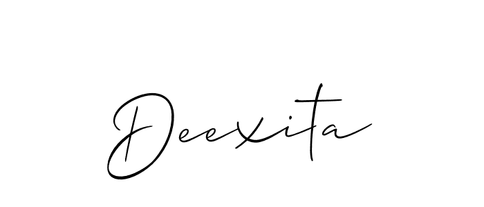 Best and Professional Signature Style for Deexita. Allison_Script Best Signature Style Collection. Deexita signature style 2 images and pictures png